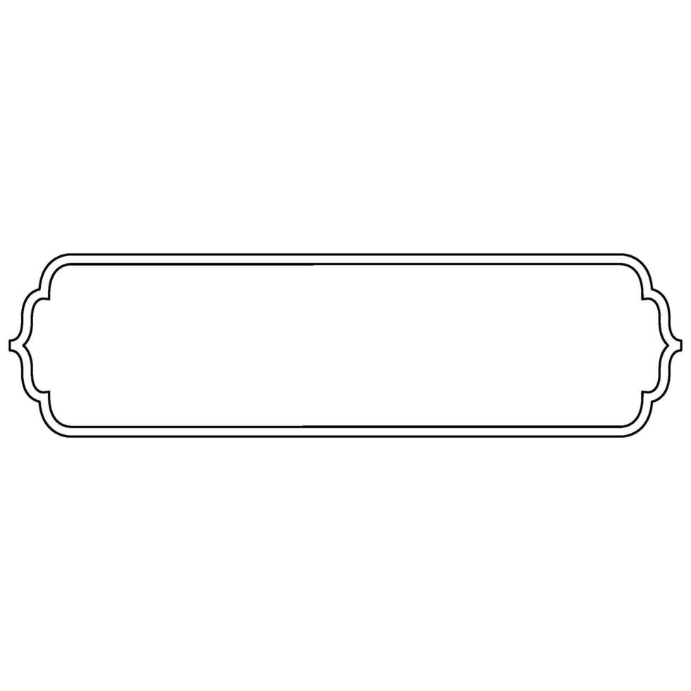 Decorative ornament frame icon shape outline element vector