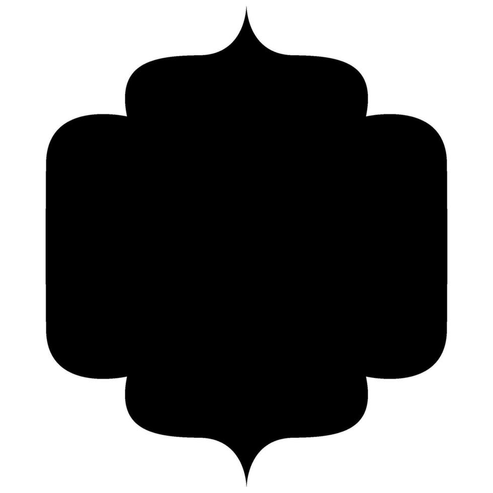 Decorative illustrated ornament frame icon shape design. vector
