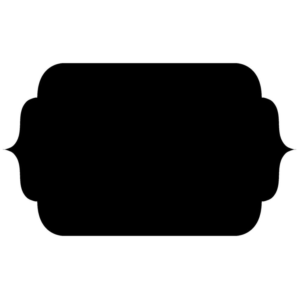 Decorative illustrated ornament frame icon shape design. vector