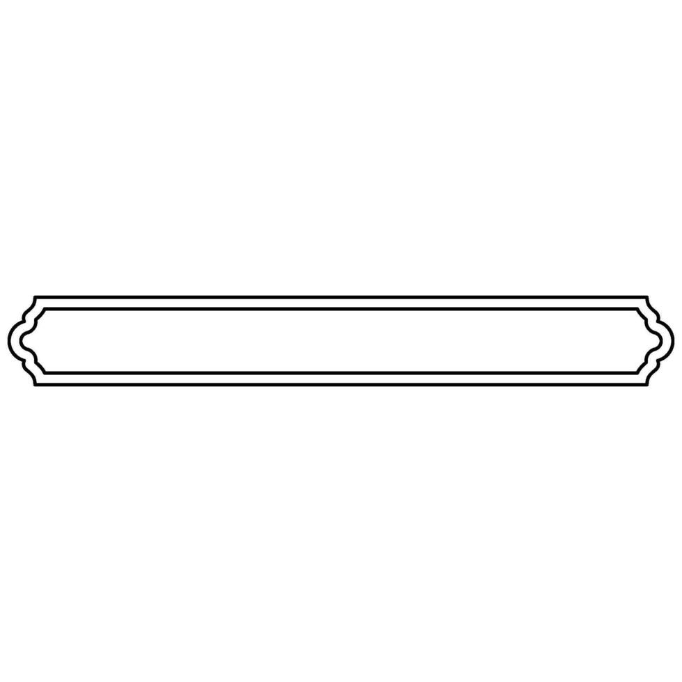 Decorative ornament frame icon shape outline element vector