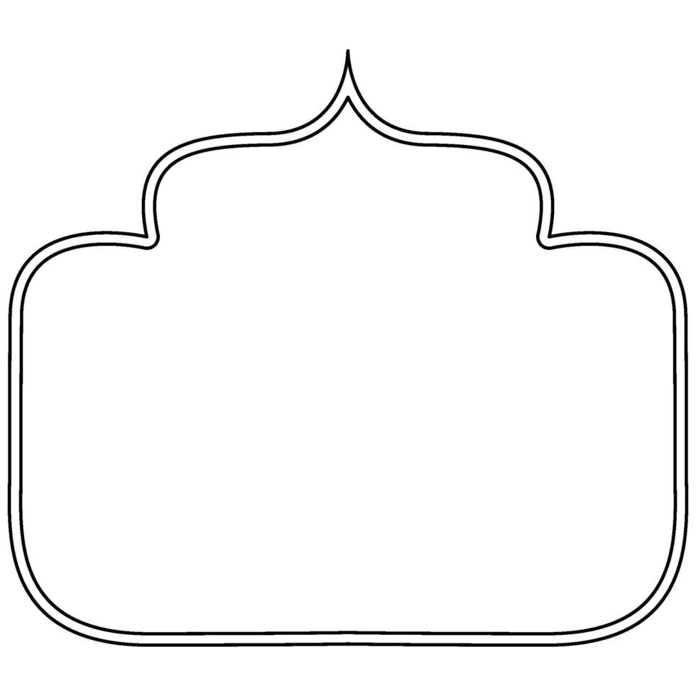 Decorative ornament frame icon shape outline element vector