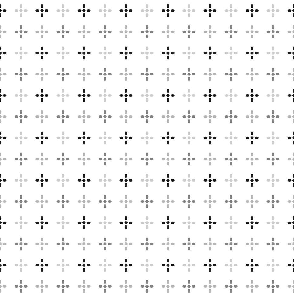 Seamless Geometric Shining Star Pattern, Shiny Star Black On White Background vector