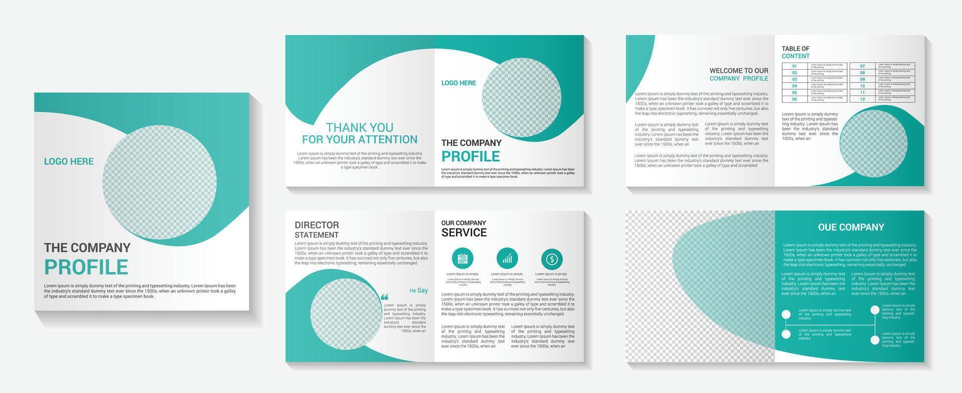 square brochure design template vector