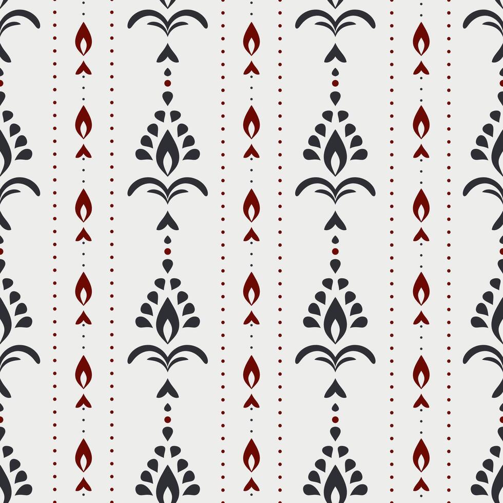 Damask seamless pattern. Elegant minimalistic texture for wallpapers, backgrounds, textile, fabric and page fill vector