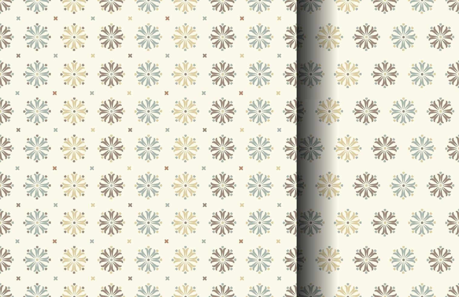 Groovy seamless patterns with funny daisy. Set of vector backgrounds in pastel colors. Fun floral texture for surface design, textile, wallpaper, wrapping.