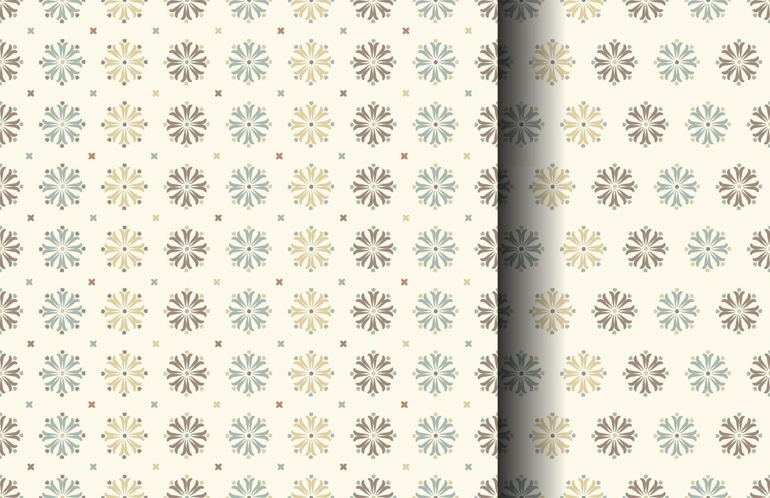 Groovy seamless patterns with funny daisy. Set of vector backgrounds in pastel colors. Fun floral texture for surface design, textile, wallpaper, wrapping.