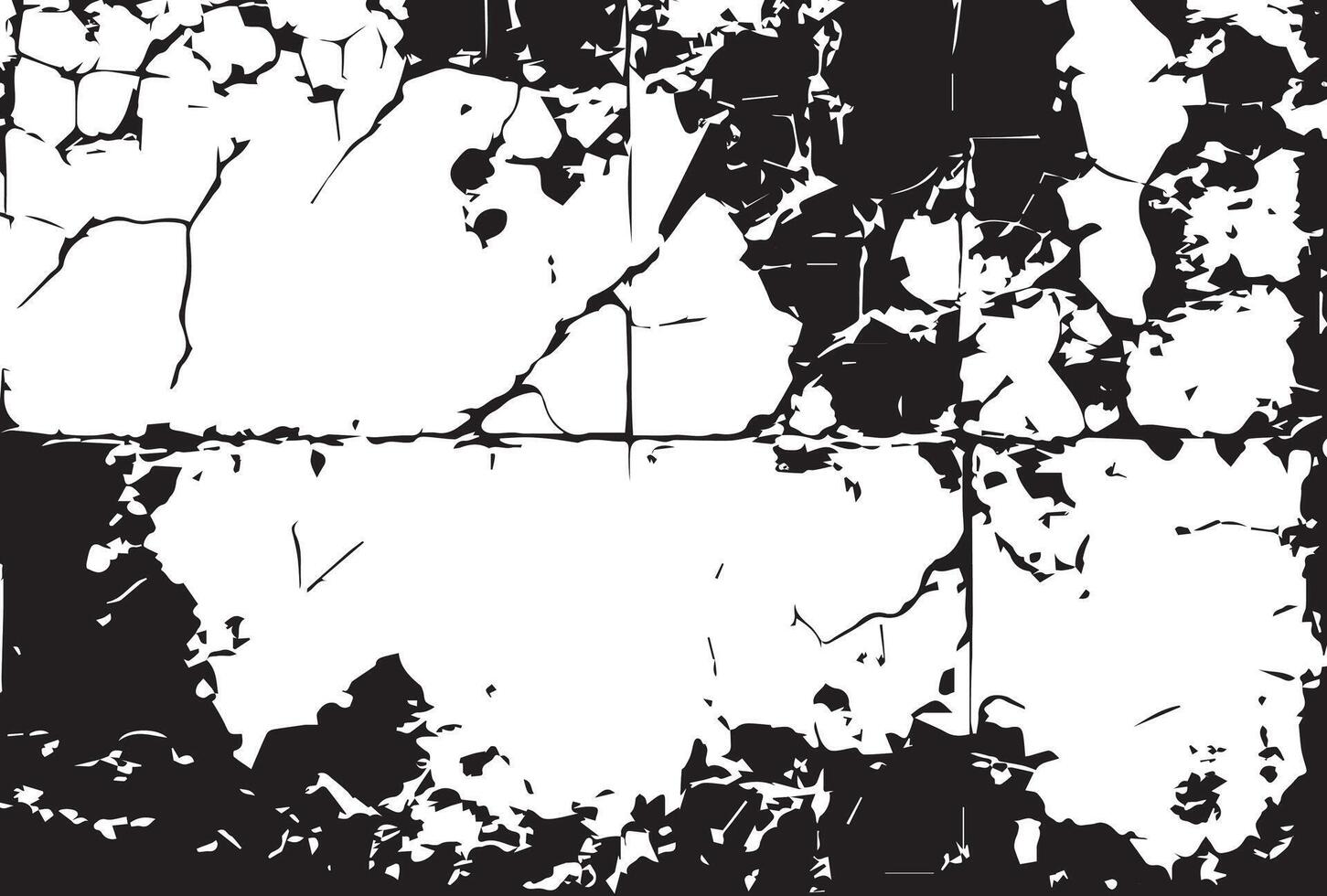 Distressed overlay texture of cracked concrete vector