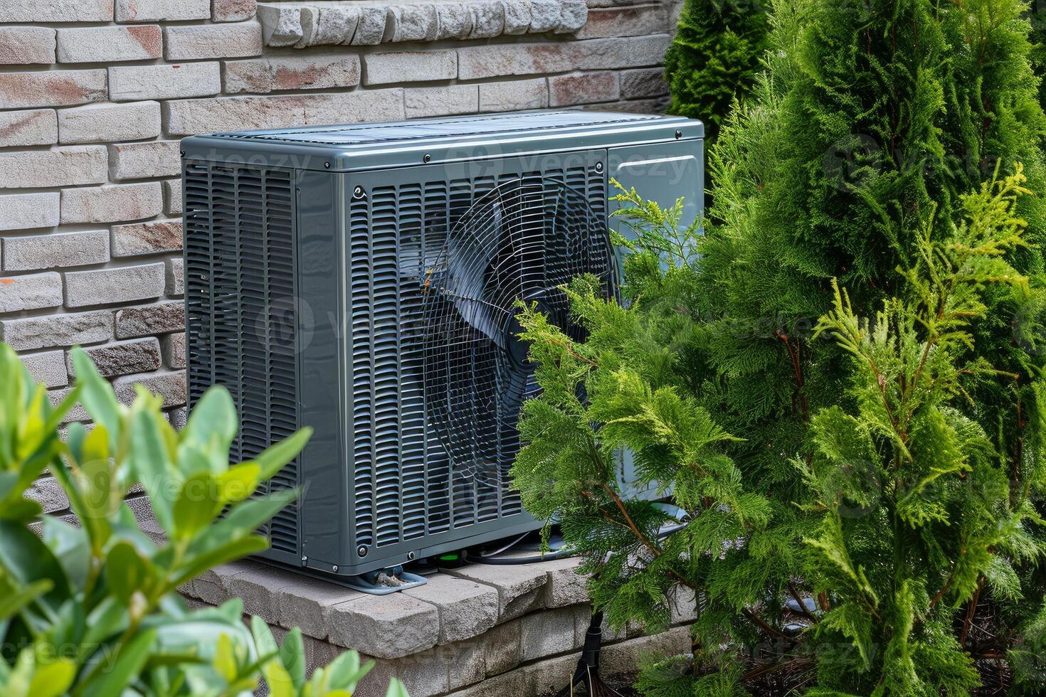 AI generated Air conditioner outdoor unit. Generate Ai photo