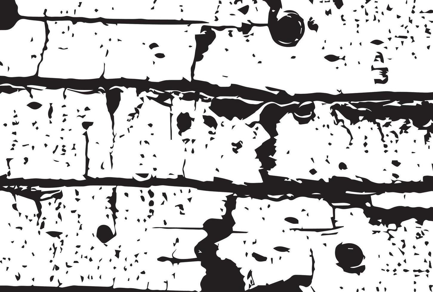 black and white birch bark grunge texture background. vector