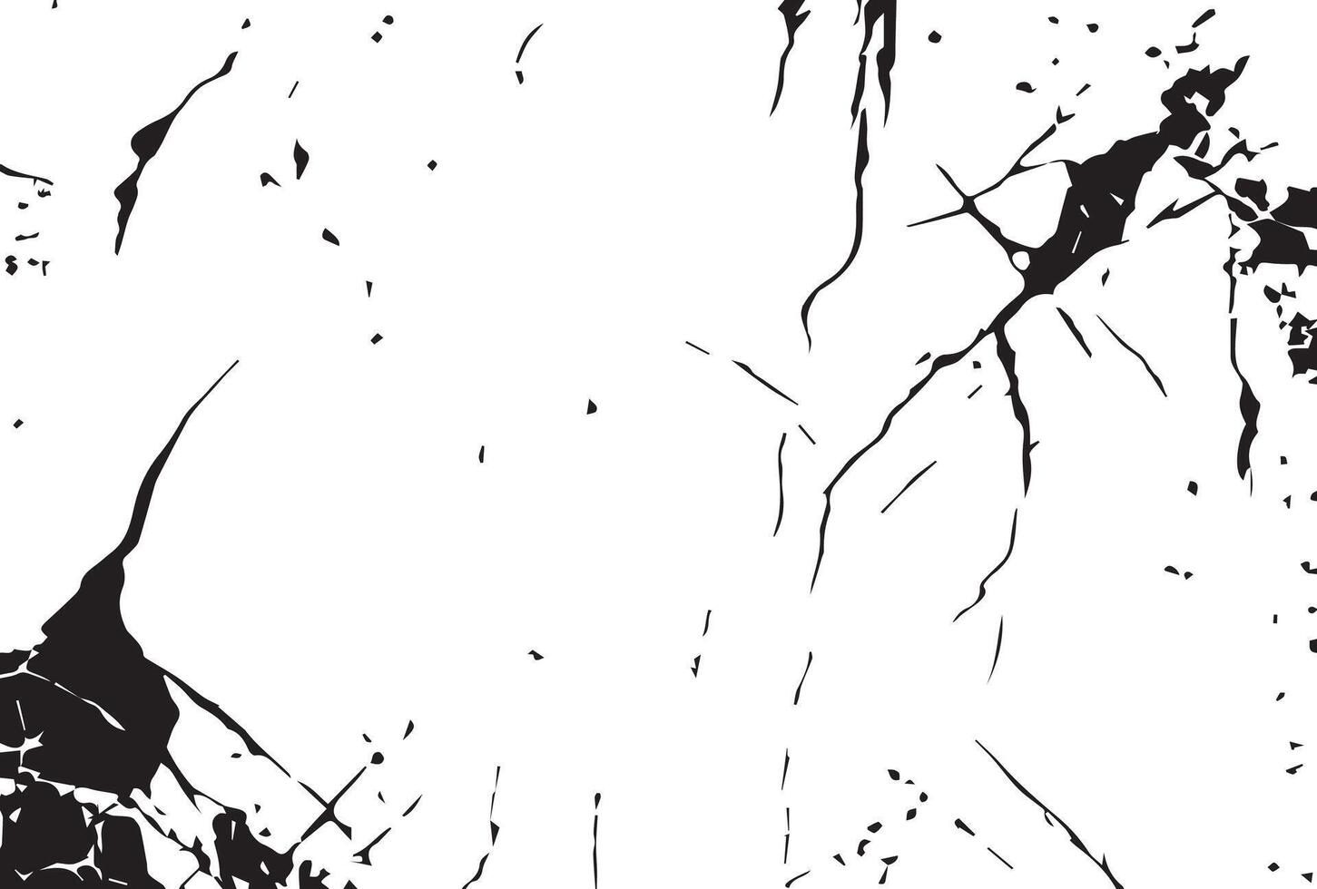 Distressed overlay texture of cracked concrete vector