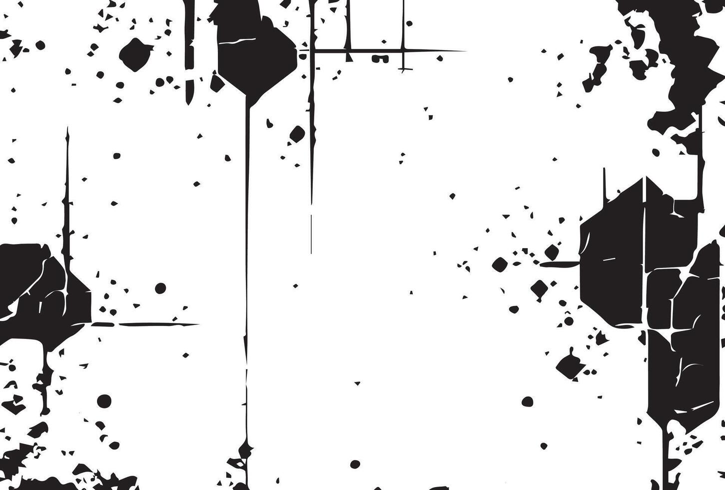 Distressed overlay texture of cracked concrete vector