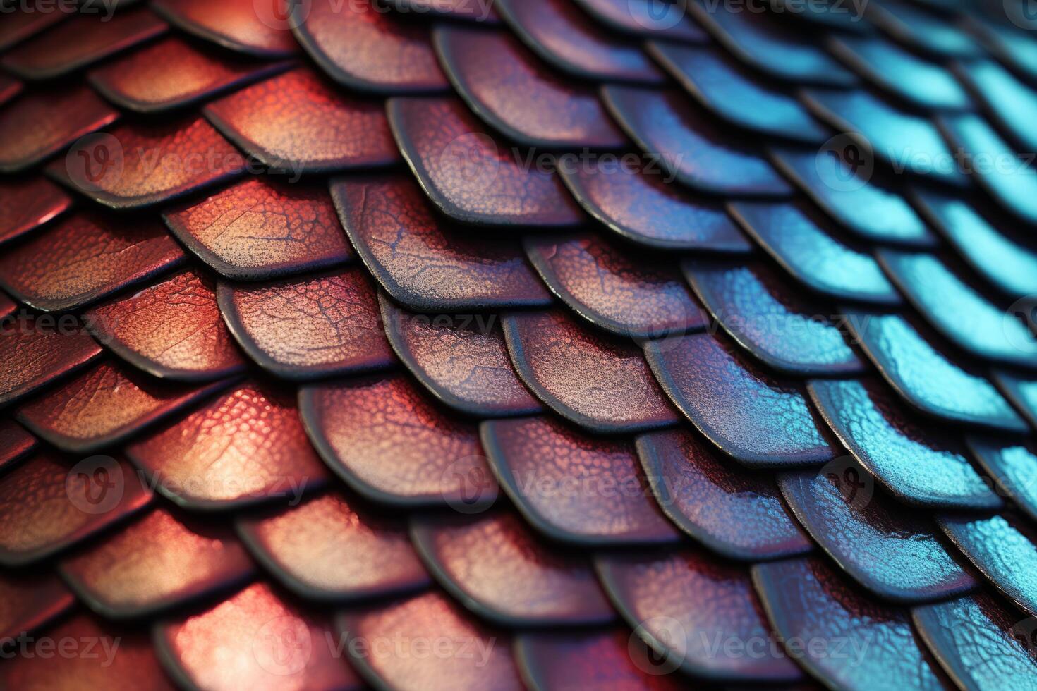 AI generated The fine texture of a lizard's scales. Generative AI photo