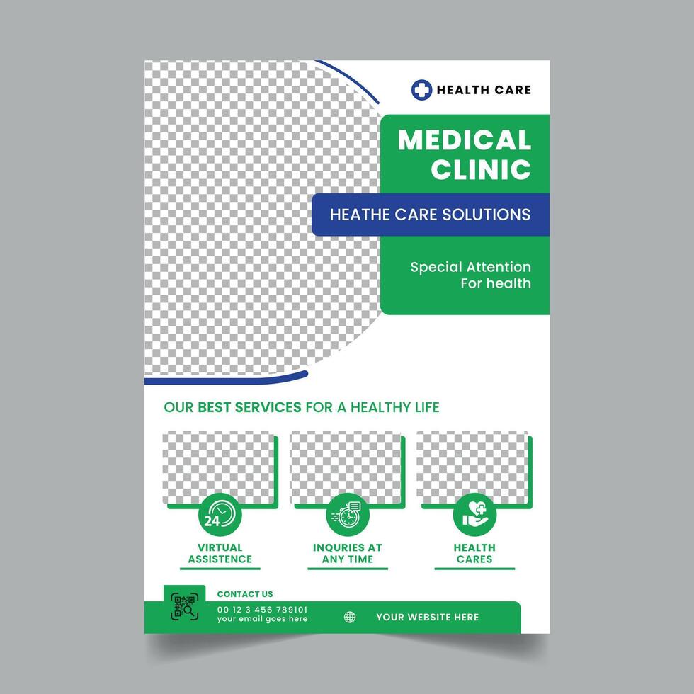 Medical Flyer Template Pro Vector