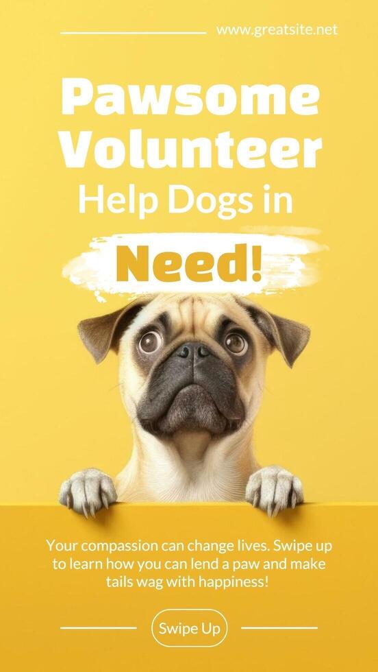 Pawsome Volunteer Instagram Story template