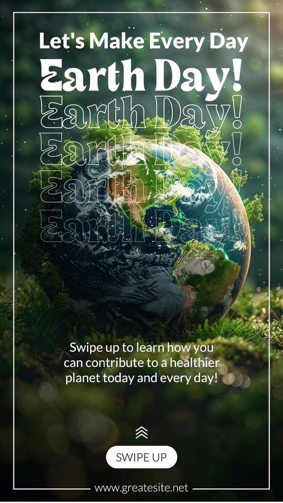 Earth Day Instagram Story template