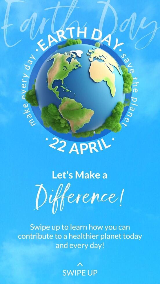 Earth Day Instagram Story template