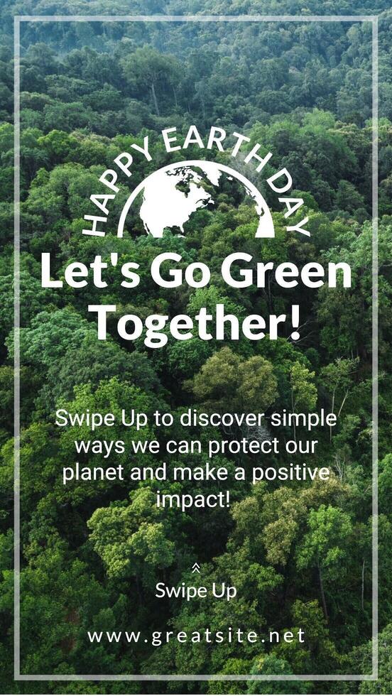 Earth Day Instagram Story template