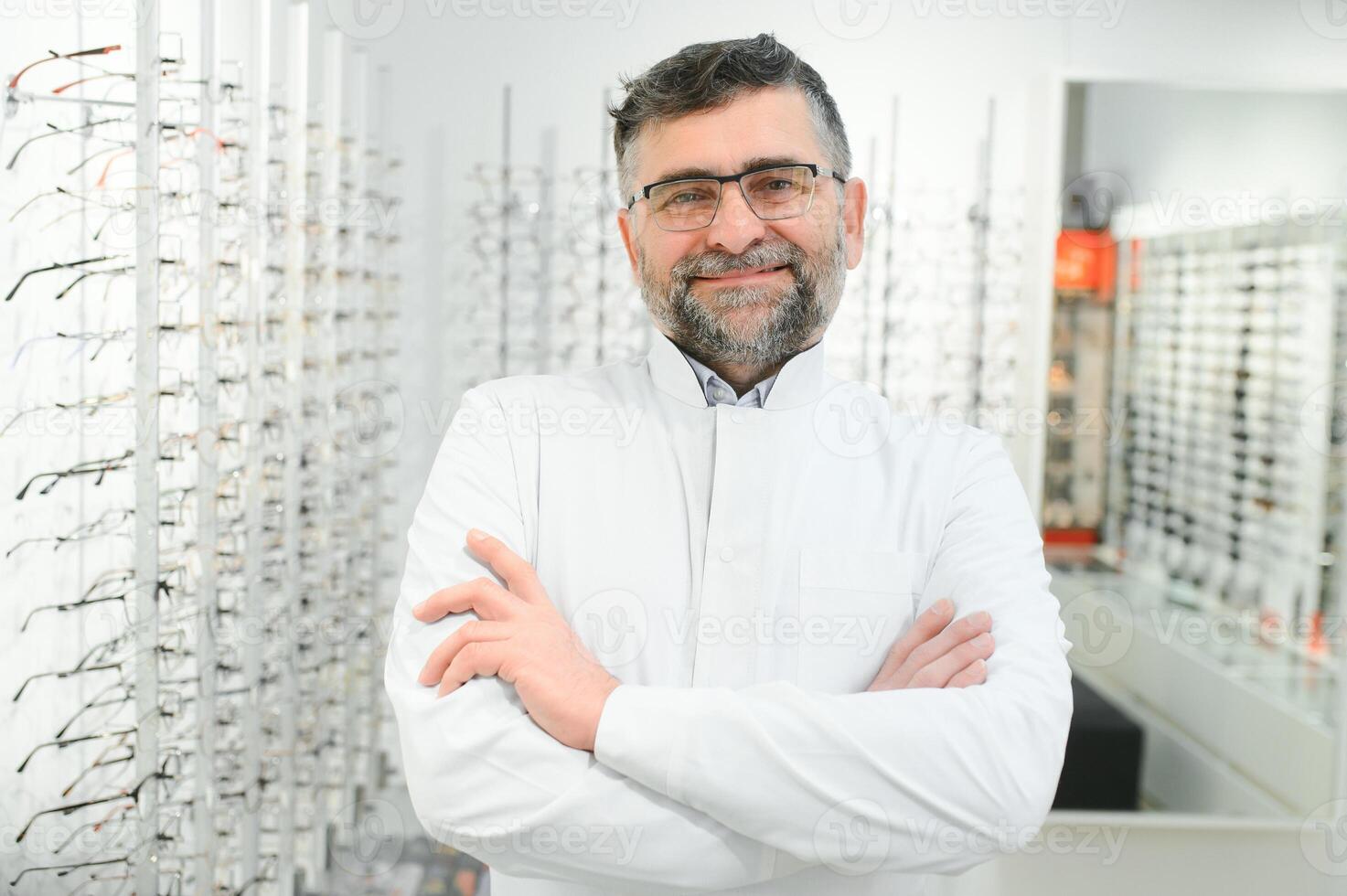 Portrait of ophthalmologist in clinic photo
