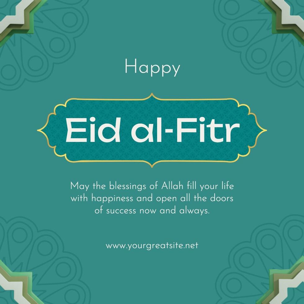 Eid Mubarak Instagram Post template