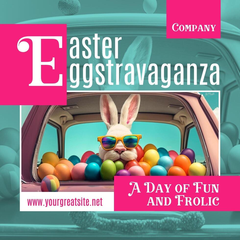 Easter Eggstravaganza Instagram Post template