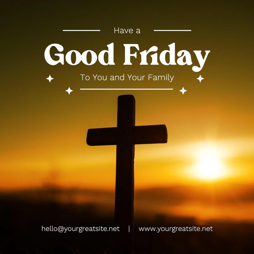 Good friday Instagram Post template
