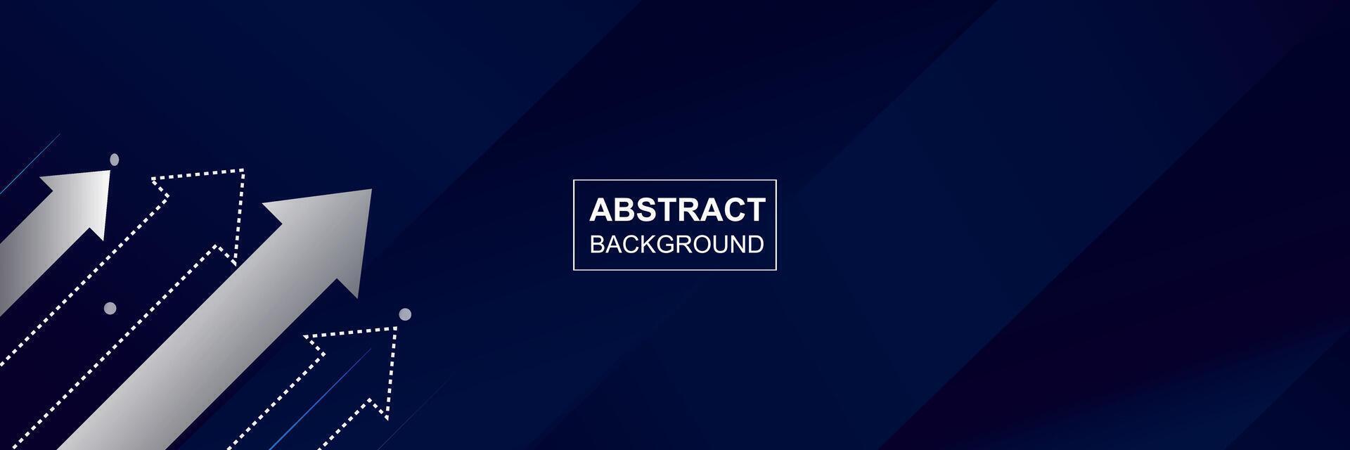 Deep blue background with up arrows space template for company corporate presentation design vector