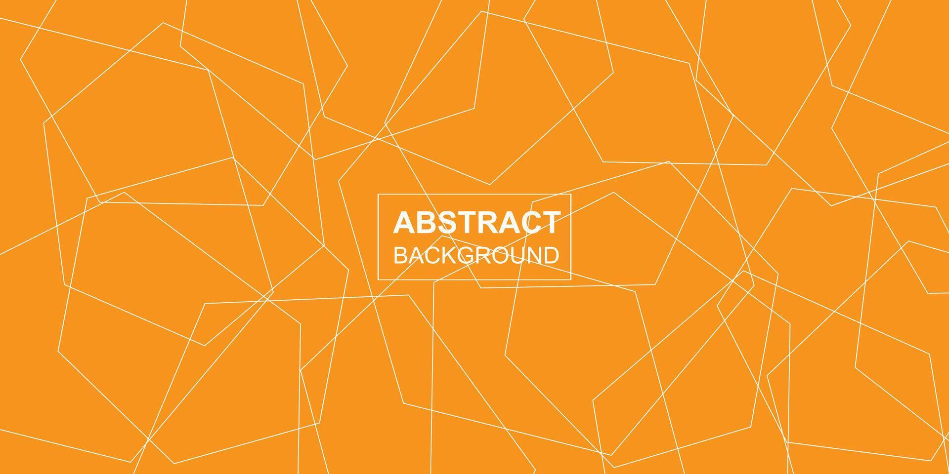 Modern abstract polygonal line seamless brutalism orange background design vector