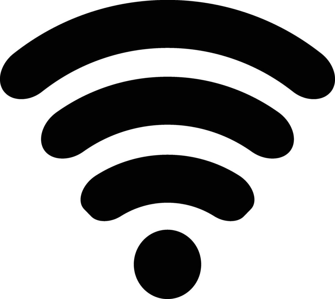 Wifi icon wireless internet signal connection element flat symbol sign for apps vector illustration design