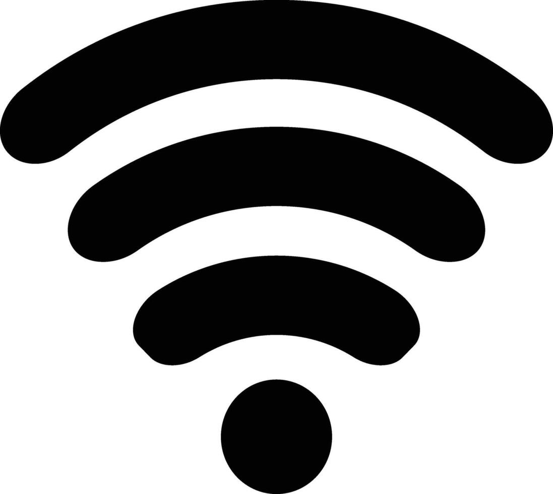 Wifi icono inalámbrico Internet señal conexión elemento plano símbolo firmar para aplicaciones vector ilustración diseño