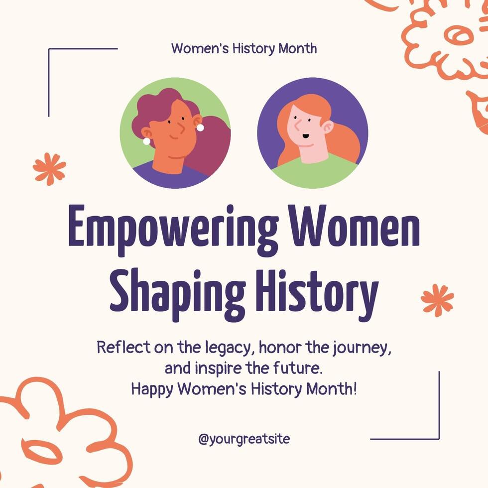 Empowering Women Shaping History template