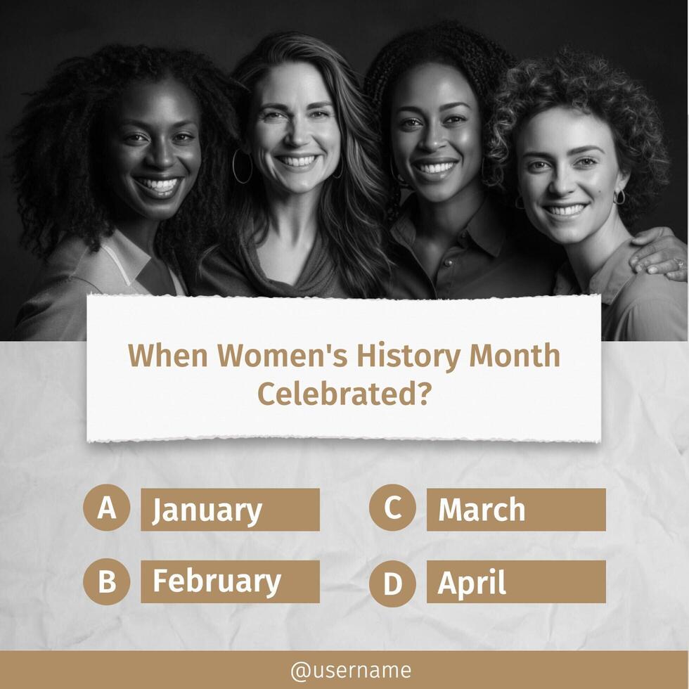 Woman History Month Instagram Post template