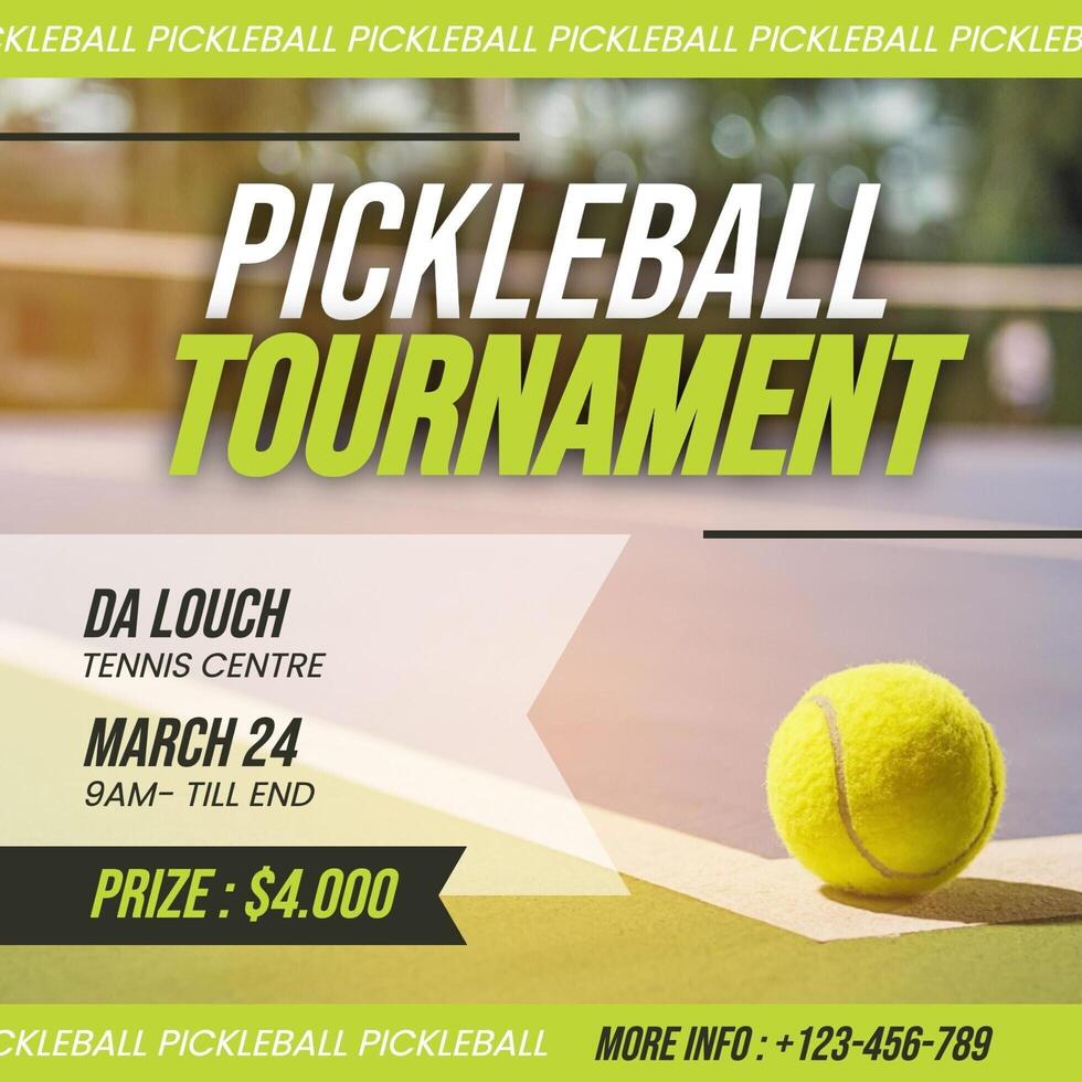 Pickleball Tournament Instagram Post template