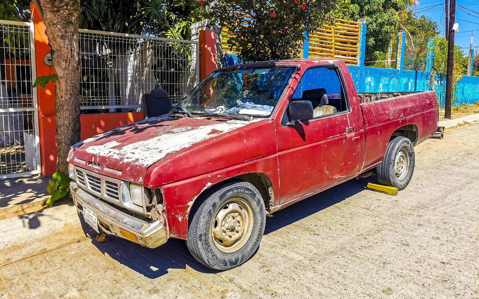 Puerto Escondido Oaxaca Mexico 2023 Mexican pickup truck car SUV 4x4 Off road vehicles Mexico. photo