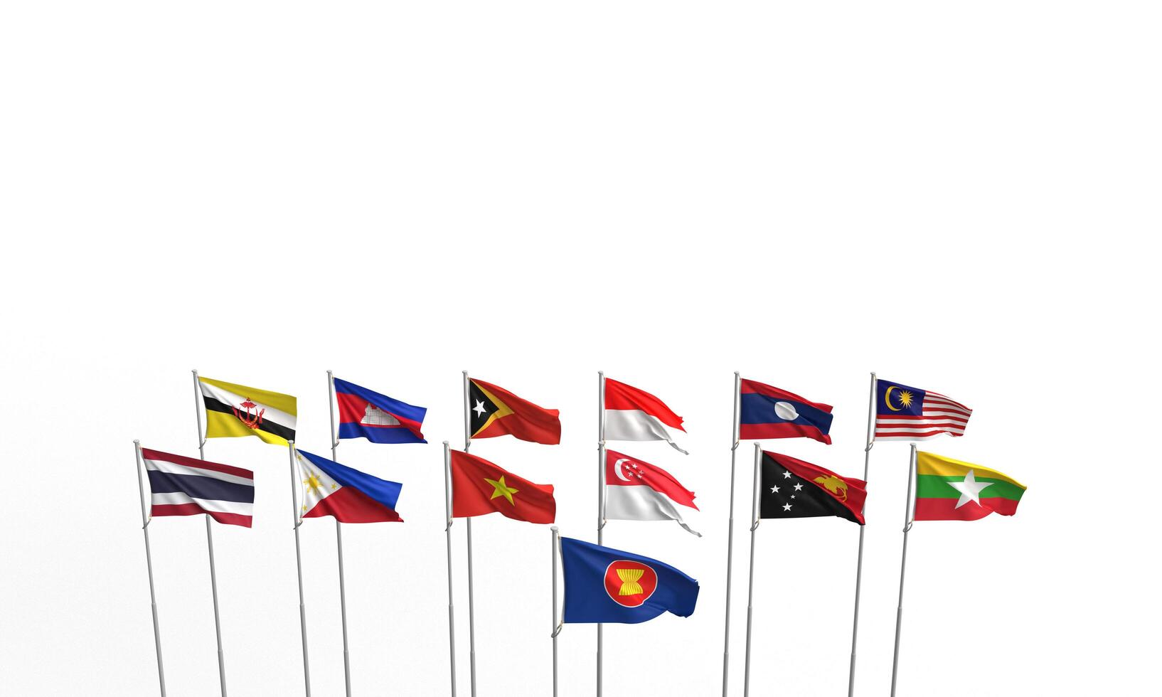 asean Asia bandera grupo símbolo decoración económico nacional país firmar Malasia birmania filipino Camboya Brunei Laos Vietnam Sureste Asia Indonesia Singapur Tailandia siam amistad global mundo foto