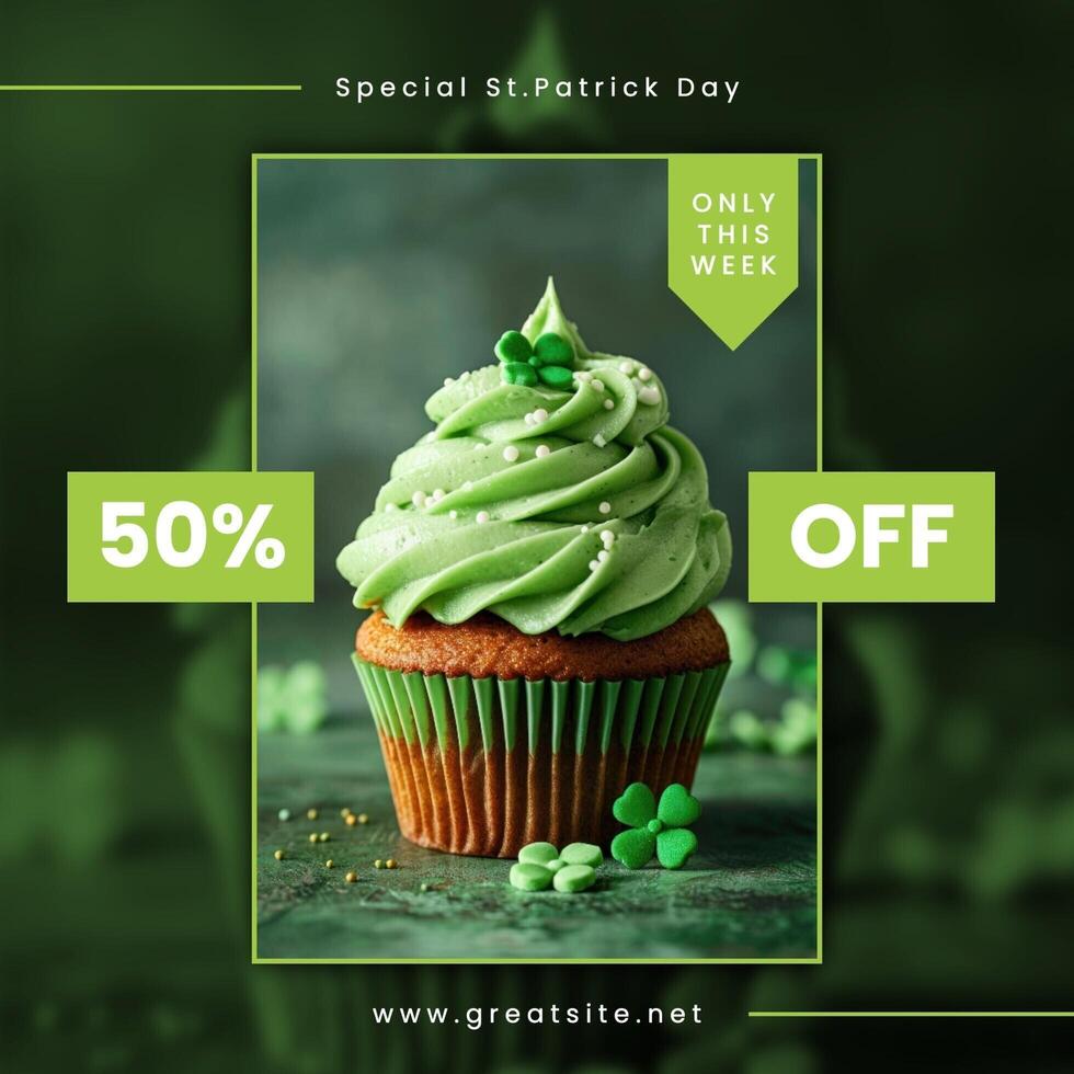 Patrick Day Promotion Instagram Post template