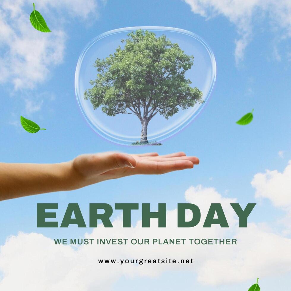 earth day instagram post  template