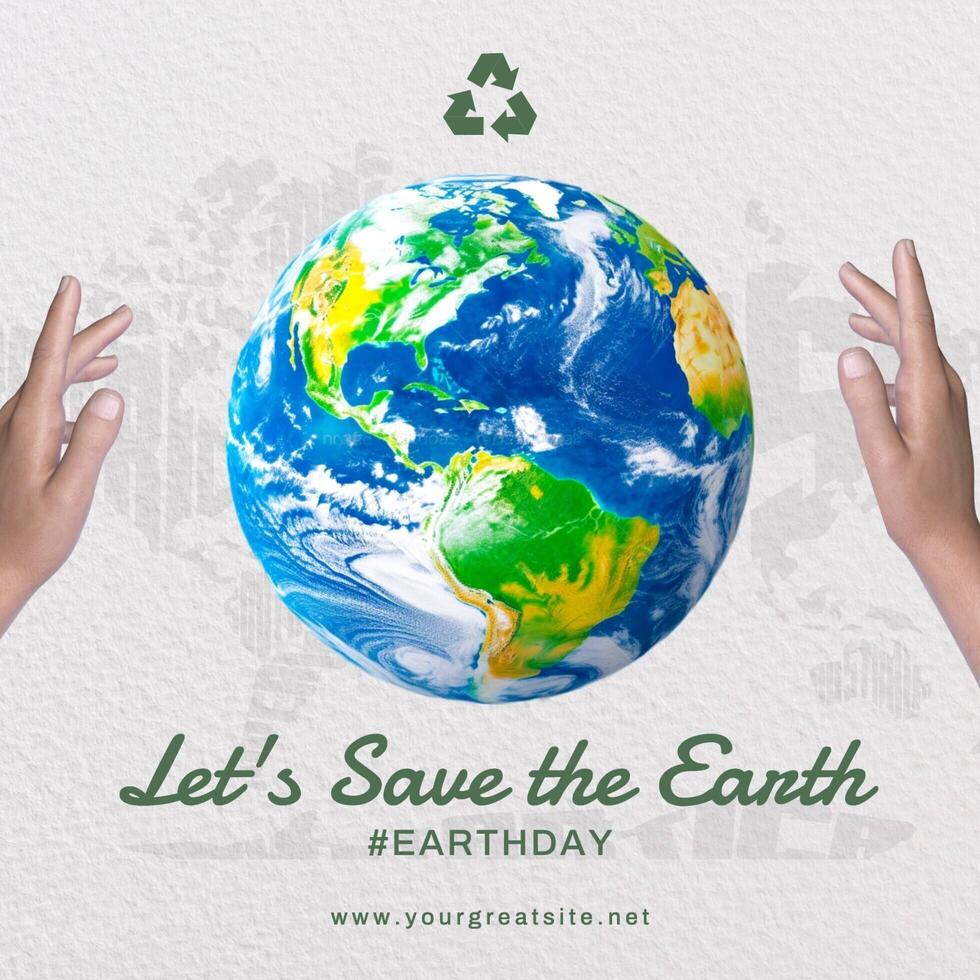 earth day instagram post for social media design ideas template