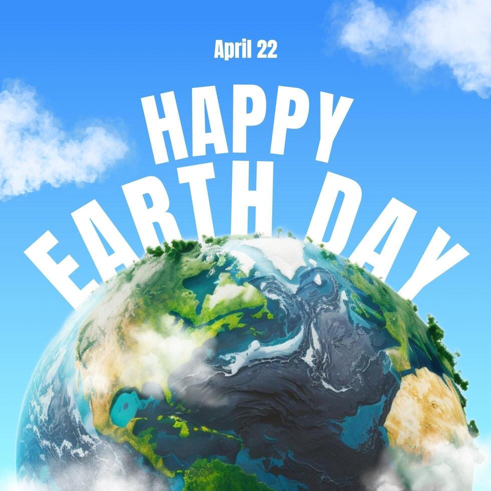 Happy Earth Day Instagram Post template