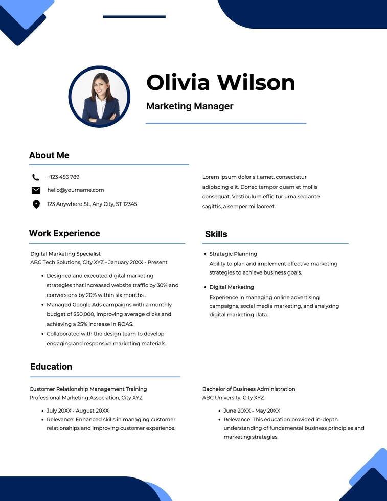 Marketing Professional Resume 41910779 - Marketing Professional Resume Free Editor Template 