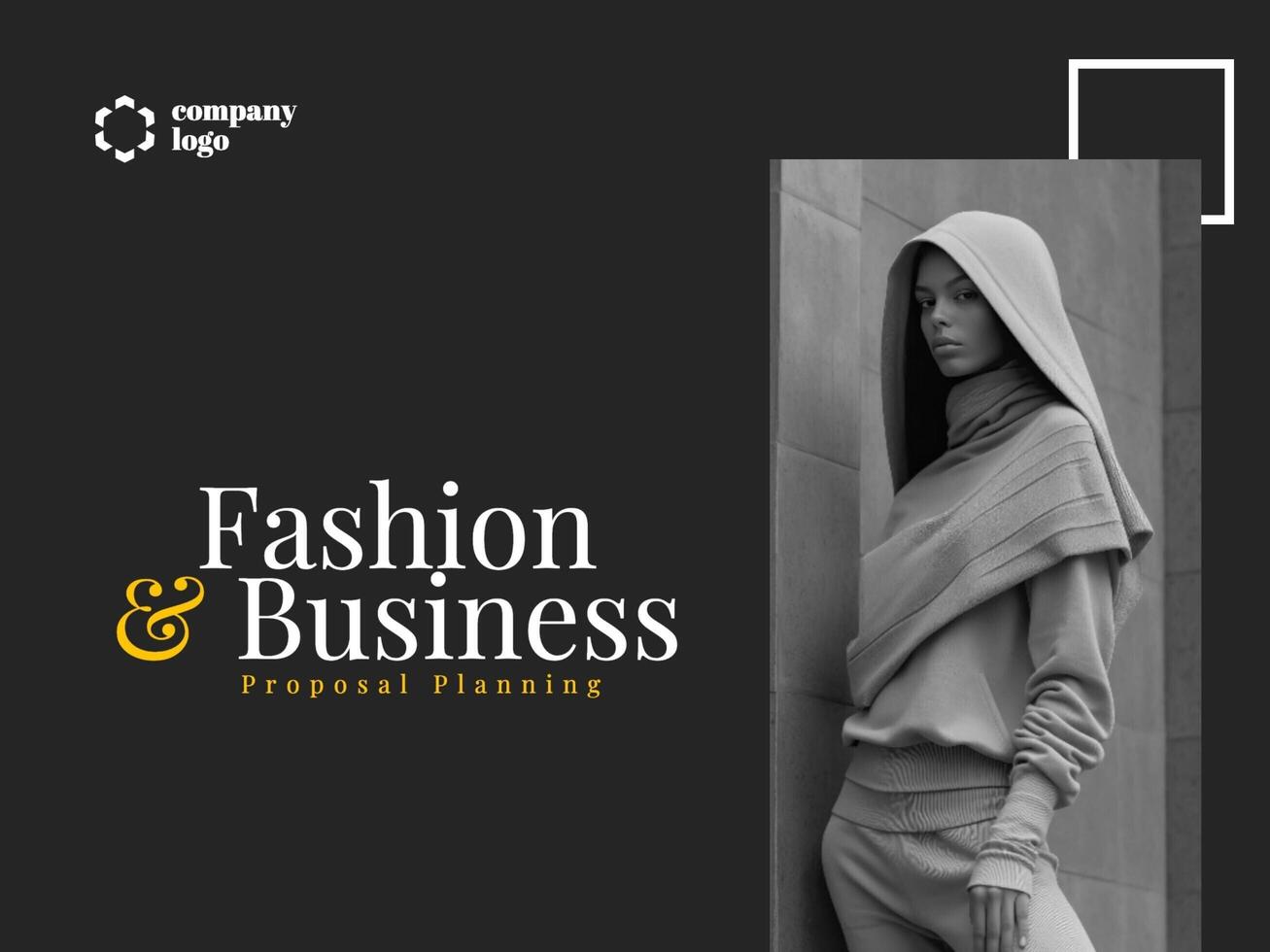 Fashion Theme Minimalist Presentation Slides template