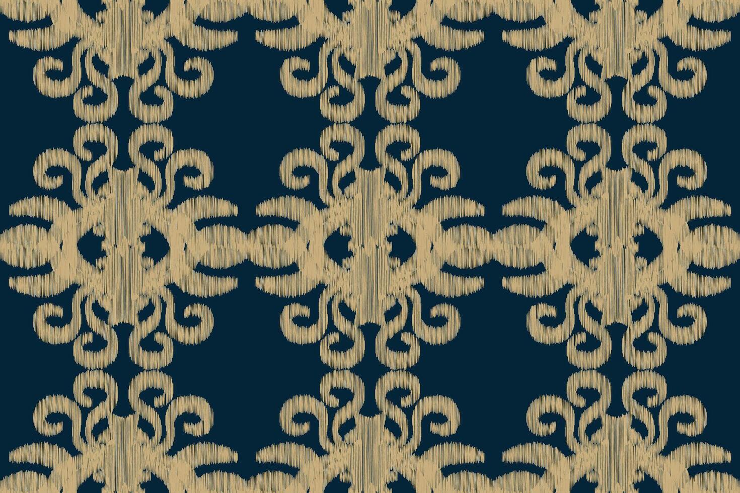 Traditional Ethnic ikat motif fabric pattern geometric style.African Ikat embroidery Ethnic oriental pattern blue background wallpaper. Abstract,vector,illustration.Texture,frame,decoration. vector