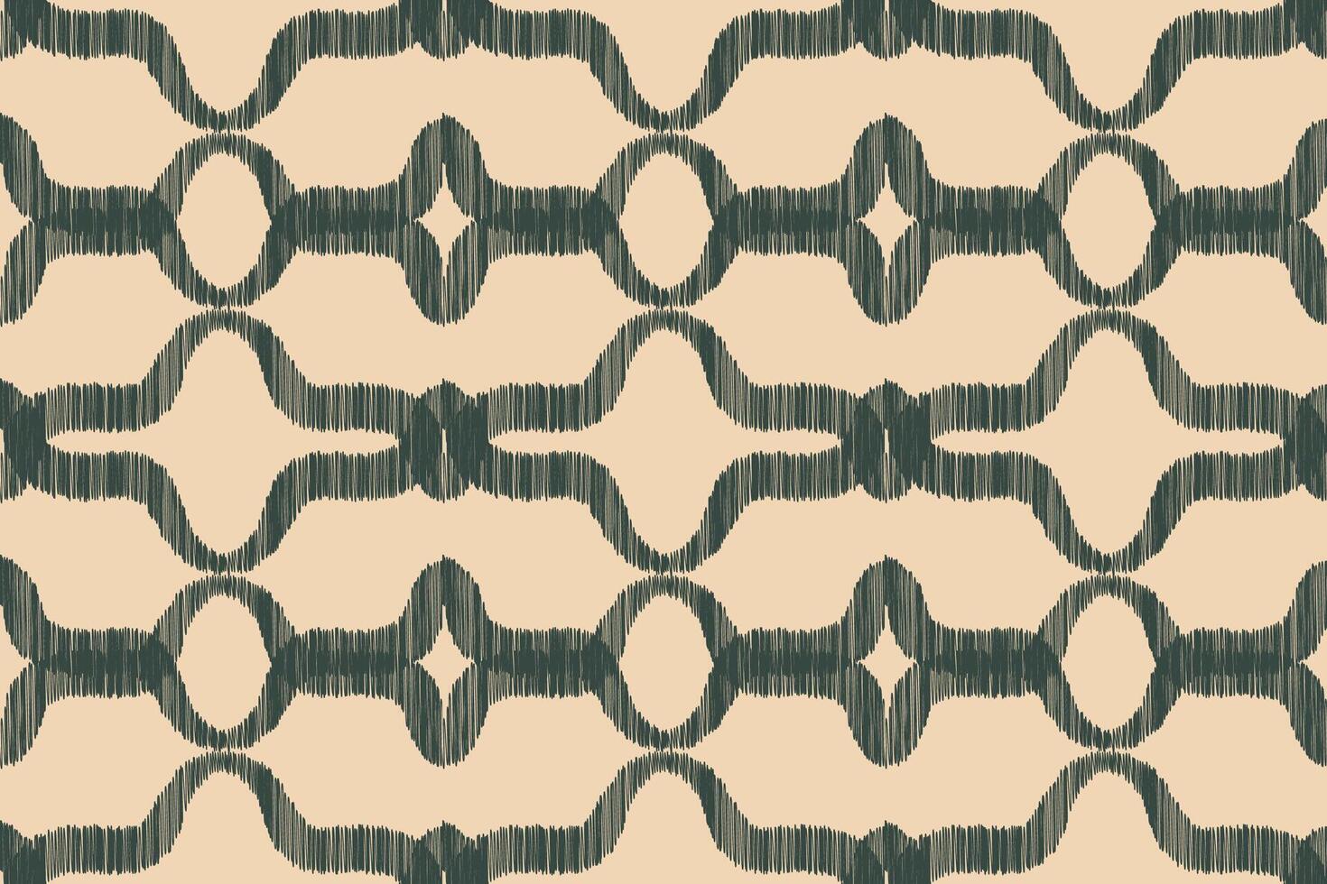 Traditional Ethnic ikat motif fabric pattern background geometric .African Ikat embroidery Ethnic pattern brown cream background wallpaper. Abstract,vector,illustration.Texture,frame,decoration. vector