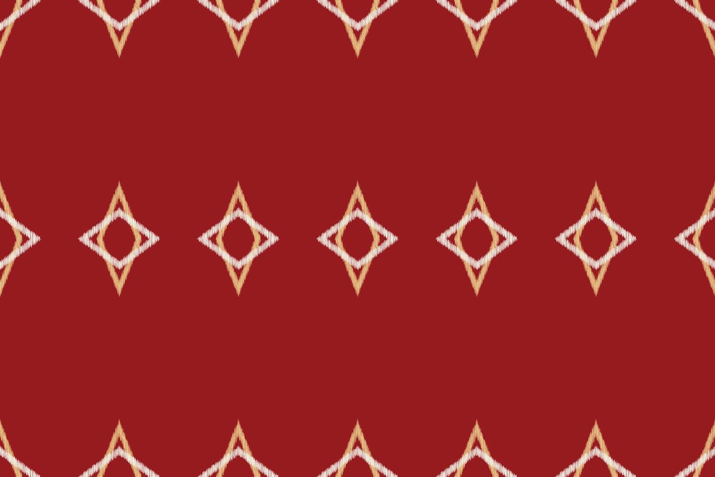 Traditional Ethnic ikat motif fabric pattern geometric style.African Ikat embroidery Ethnic oriental pattern red background wallpaper. Abstract,vector,illustration.Texture,frame,decoration. vector