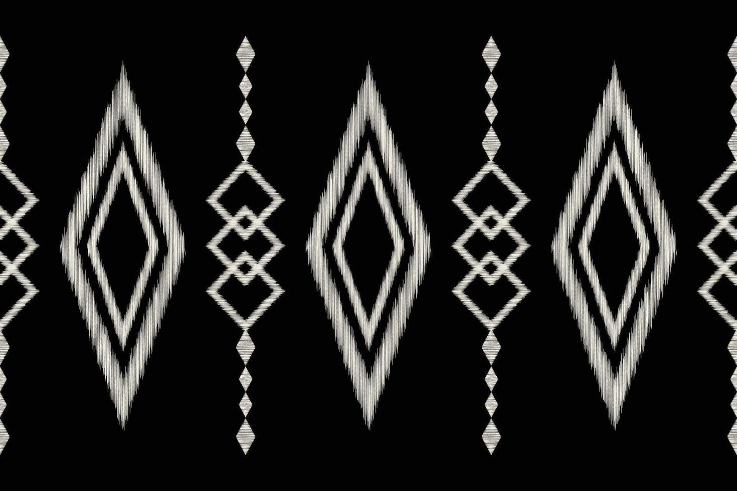 Traditional Ethnic ikat motif fabric background pattern geometric .African Ikat embroidery Ethnic oriental pattern black background wallpaper. Abstract,vector,illustration.Texture,frame,decoration. vector