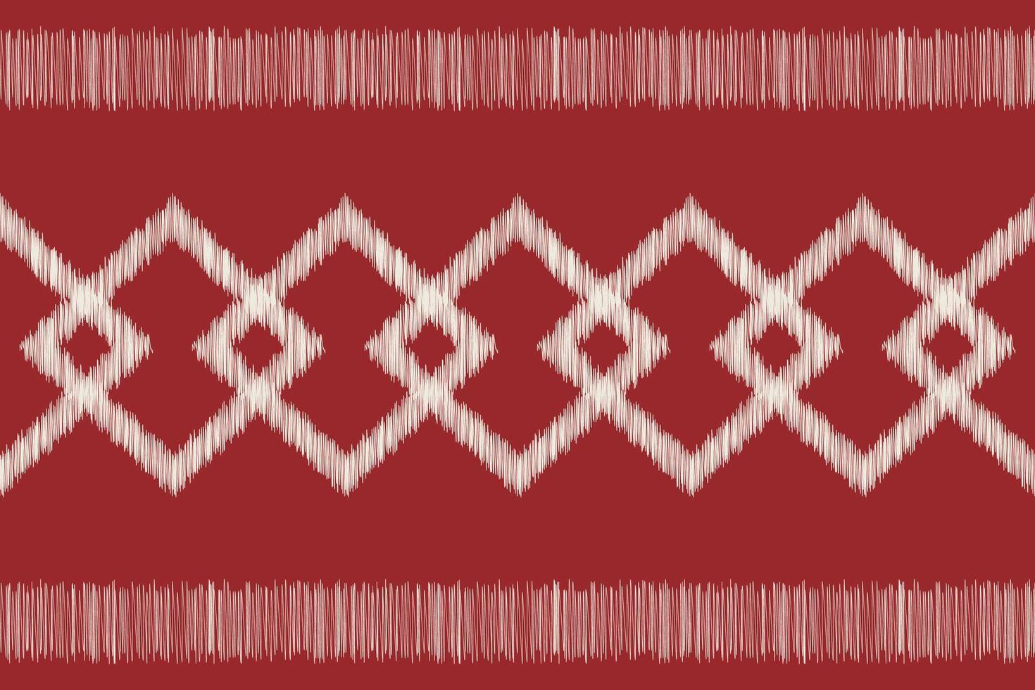 Traditional Ethnic ikat motif fabric pattern geometric style.African Ikat embroidery Ethnic oriental pattern red background wallpaper. Abstract,vector,illustration.Texture,frame,decoration. vector