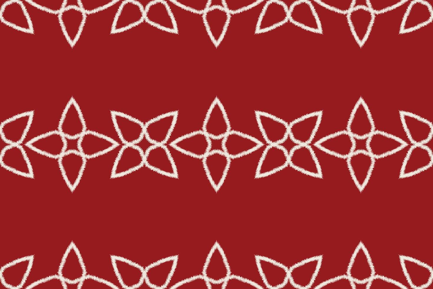 Traditional Ethnic ikat motif fabric pattern geometric style.African Ikat embroidery Ethnic oriental pattern red background wallpaper. Abstract,vector,illustration.Texture,frame,decoration. vector
