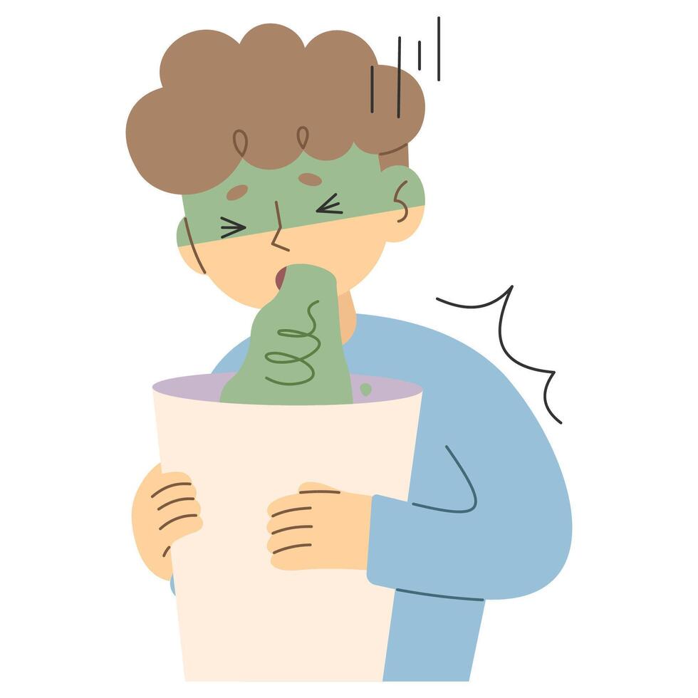 Vomit 2, vector illustration.