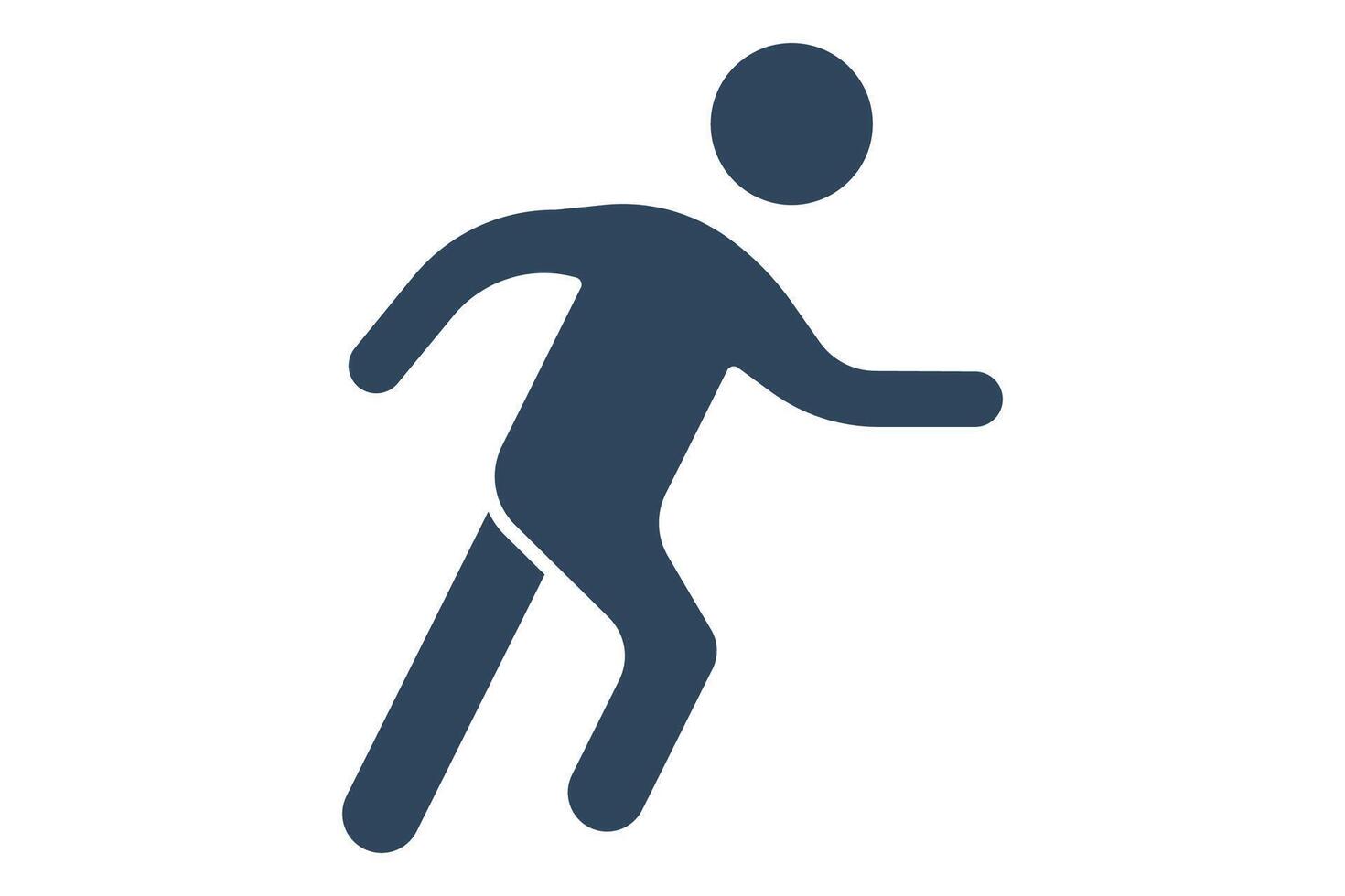 running icon. people running. icon related to sport, gym. solid icon style. element illustration. vector