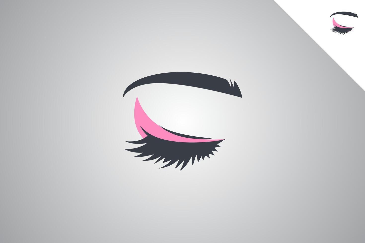 Make up logo. Beauty, personal care and cosmetics brand identity design template. Perfect logo fit for business related to cosmetics and personal care industry. Isolated background. Vector eps 10.