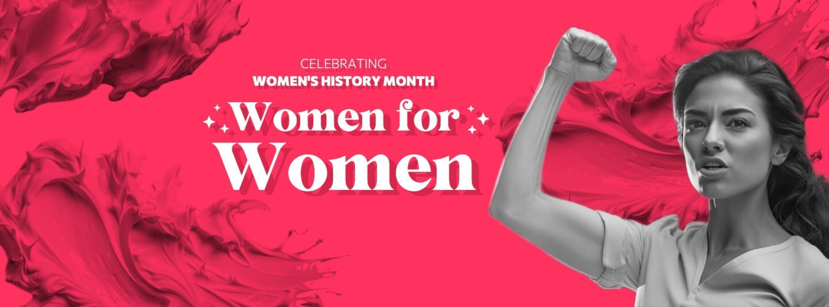 Strong Women's History Month Facebook Cover template